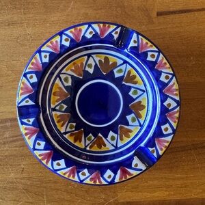 Vintage hand painted ashtray
